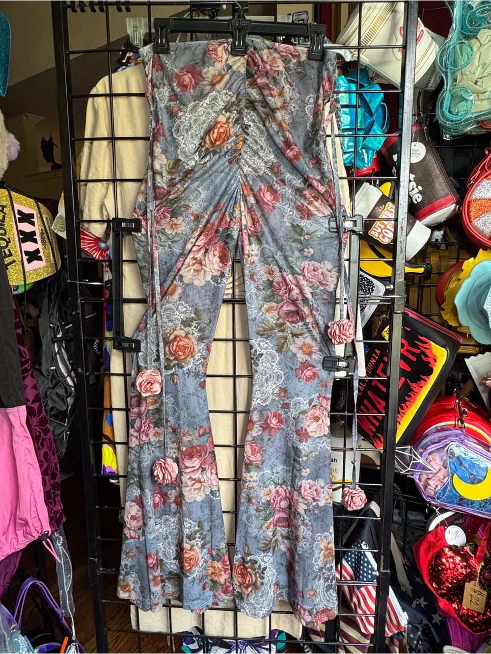 NWT Current Mood Floral Mesh Wide-Leg Pants - Dolls Kill - Picture 9 of 12